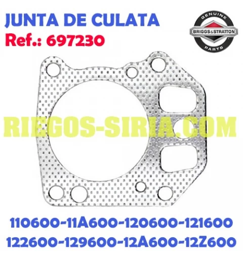 Junta de Cilindro Original B&S 110600 120600 121600 697230