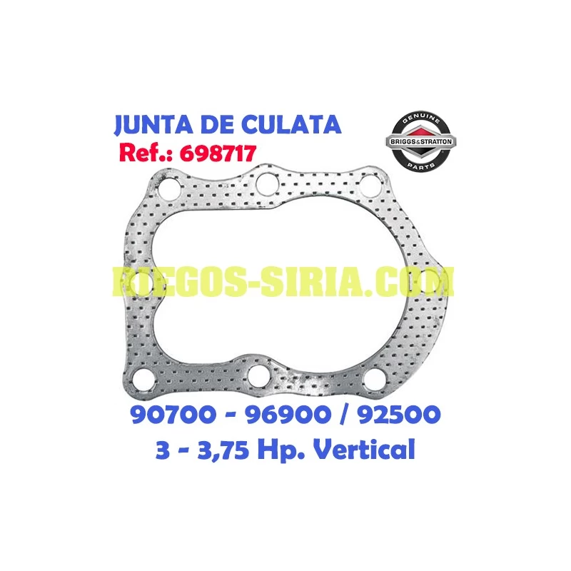 Junta de Cilindro Original B&S 90700 96900 92500 698717