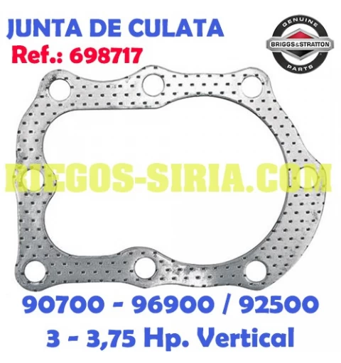 Junta de Cilindro Original B&S 90700 96900 92500 698717