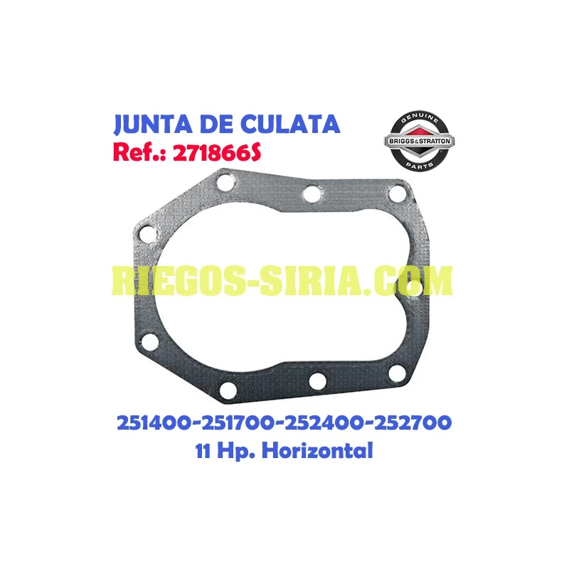 Junta de Cilindro Original B&S 215400 215700 252400 252700 11 Hp 271866S