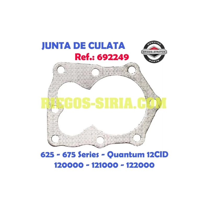 Junta de Cilindro Original B&S 625 675 Series Quantum 692249