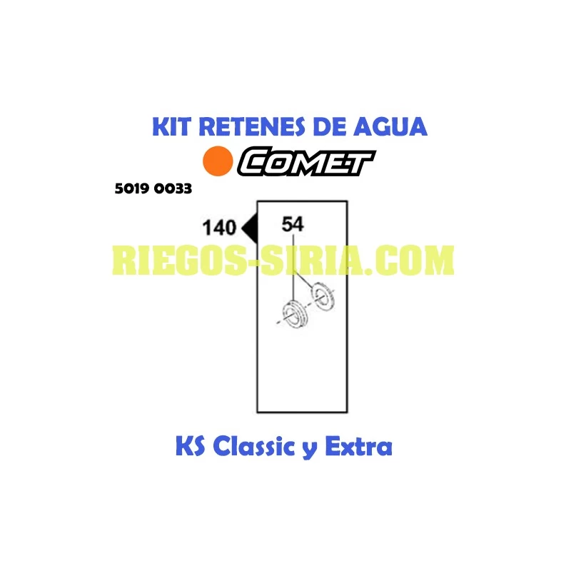 Kit Retenes Agua Comet KS 5019 0033
