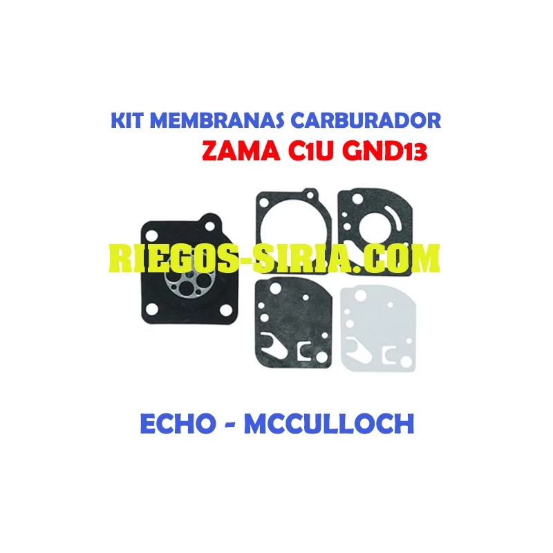 Kit Membranas Carburador adaptable Zama C1U GND13 020612