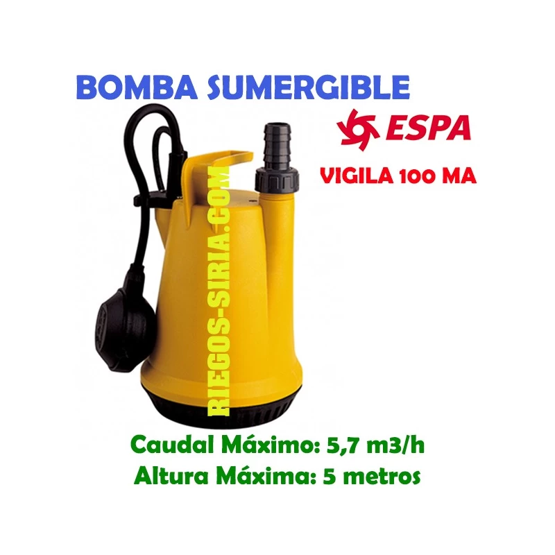 Bomba Sumergible Achique Espa Vigila 100 MA 97802