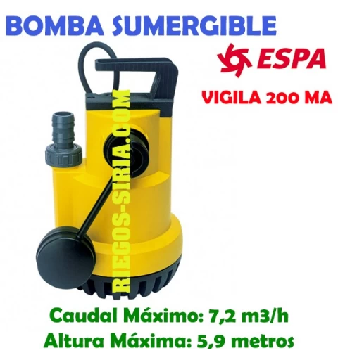 Bomba Sumergible Achique Espa Vigila 200 MA 105776