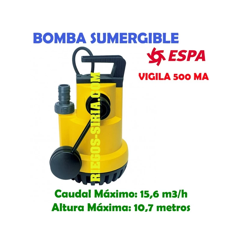 Bomba Sumergible Achique Espa Vigila 500 MA 105787