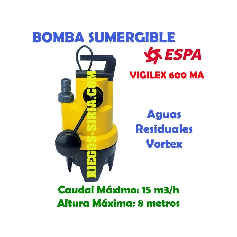 Bomba sumergible achique Espa Vigilex 600 MA 105800
