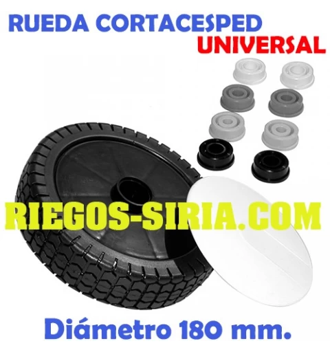 Rueda Universal Cortacesped 180 mm. 110240