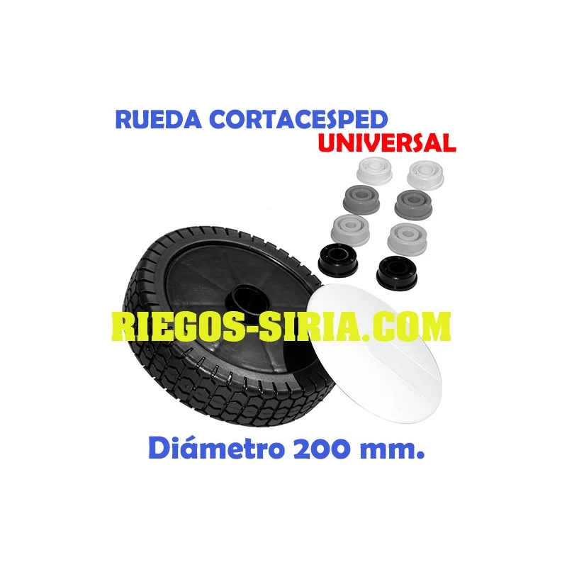 Rueda Universal Cortacesped 200 mm. 110241