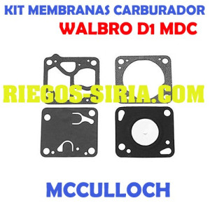 Kit Membranas Carburador adaptable Walbro D1 MDC 020404