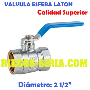 Válvula de esfera latón 2 1/2" VEL212