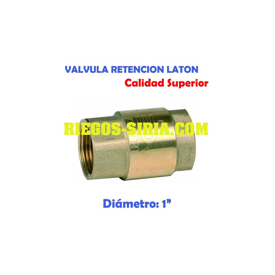 Válvula de retención latón 1" VRL1