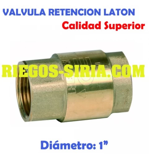 Válvula de retención latón 1" VRL1