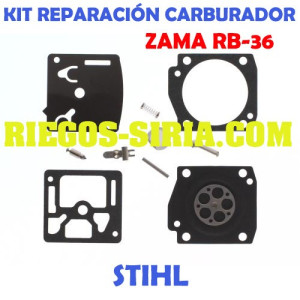 Kit Reparación Carburador adaptable Zama C1U RB36 020659