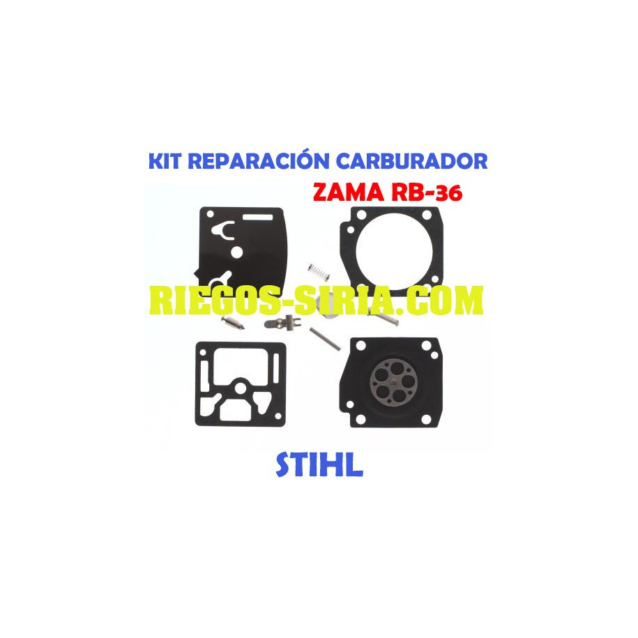 Kit Reparación Carburador adaptable Zama C1U RB36 020659