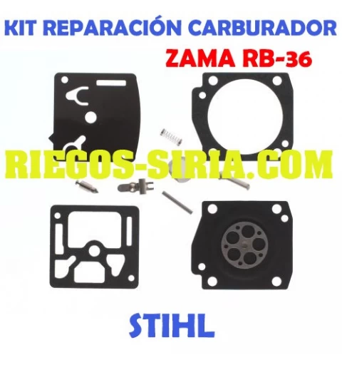 Kit Reparación Carburador adaptable Zama C1U RB36 020659