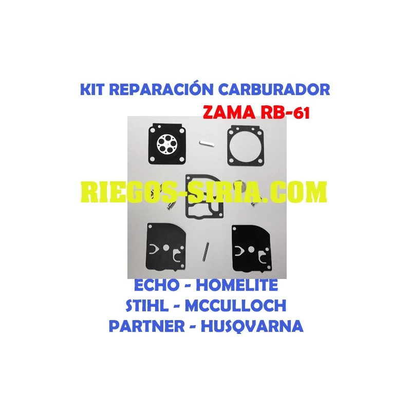 Kit Reparación Carburador adaptable Zama C1M RB61 020760