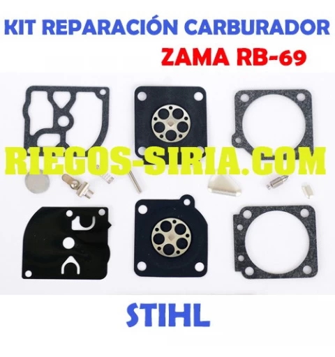 Kit Reparación Carburador adaptable Zama C1Q RB69 020764