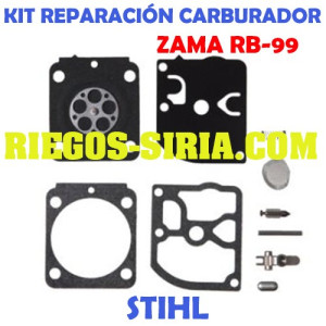 Kit Reparación Carburador adaptable Zama C1Q RB99 020768