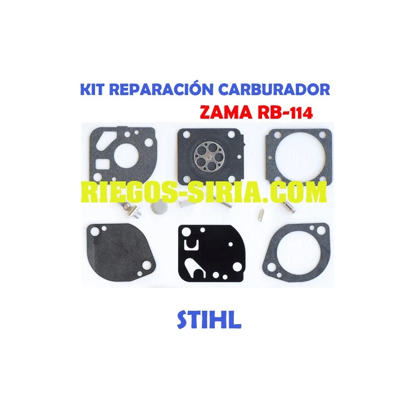 Kit Reparación Carburador adaptable Zama C1Q RB114 020775