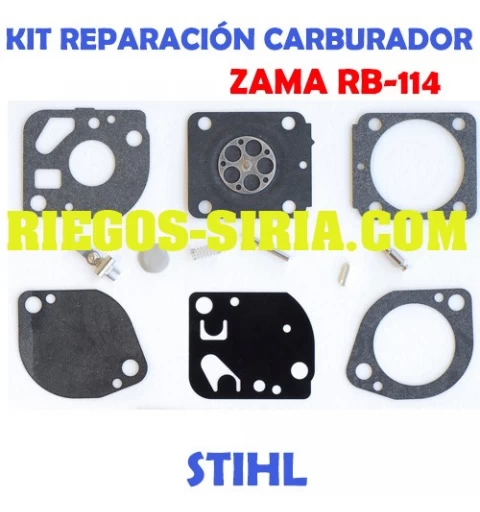 Kit Reparación Carburador adaptable Zama C1Q RB114 020775