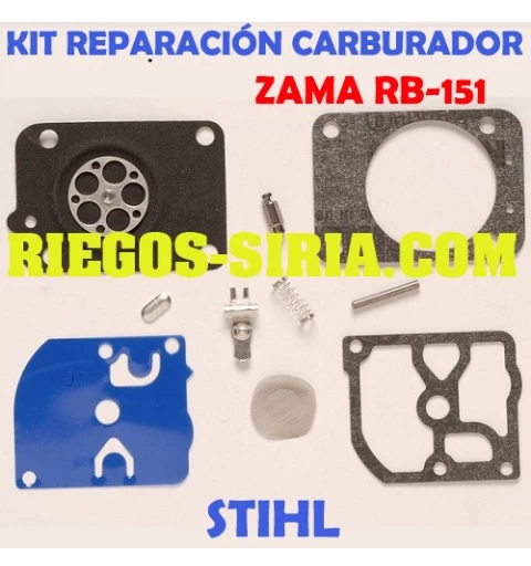 Kit Reparación Carburador adaptable Zama C1Q RB151 020774