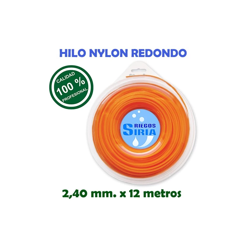 Hilo de Nylon Profesional Redondo 2,40 mm. x 12 mts. 130120