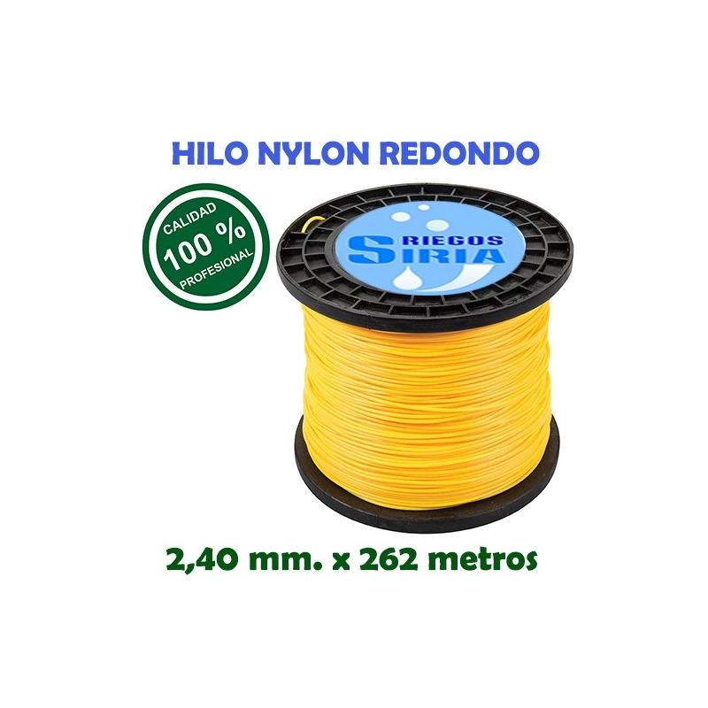 Hilo de Nylon Profesional Redondo 2,40 mm. x 262 mts. 130096