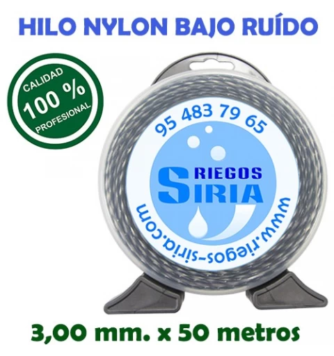 Hilo de Nylon Profesional Bajo Ruído 3,00 mm. x 50 mts. 130147