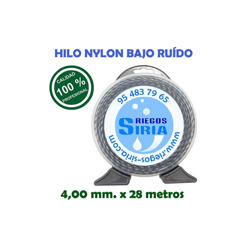 Hilo de Nylon Profesional Bajo Ruído 4,00 mm. x 28 mts. 130149