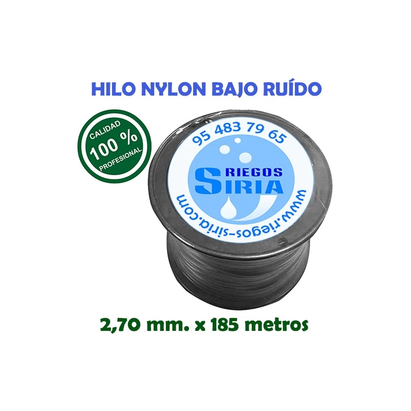 Hilo de Nylon Profesional Bajo Ruído 2,70 mm. x 185 mts. 130125