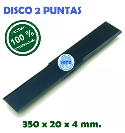 Disco Profesional 2 Puntas 350 x 20,0 x 4 mm. 130089