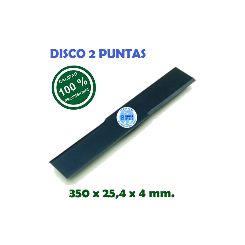 Disco Profesional 2 Puntas 350 x 25,4 x 4 mm. 130091