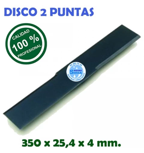 Disco Profesional 2 Puntas 350 x 25,4 x 4mm 130091