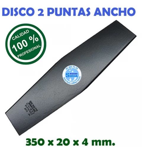 Disco Profesional 2 Puntas Ancho 350 x 20,0 x 4 mm. 130188