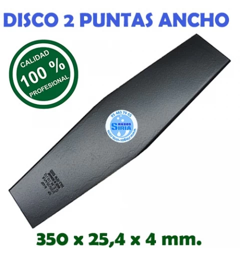 Disco Profesional 2 Puntas Ancho 350 x 25,4 x 4 mm. 130189