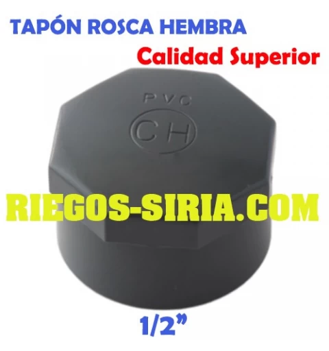 Tapón Roscado Hembra PVC 1/2" TRHPVC12
