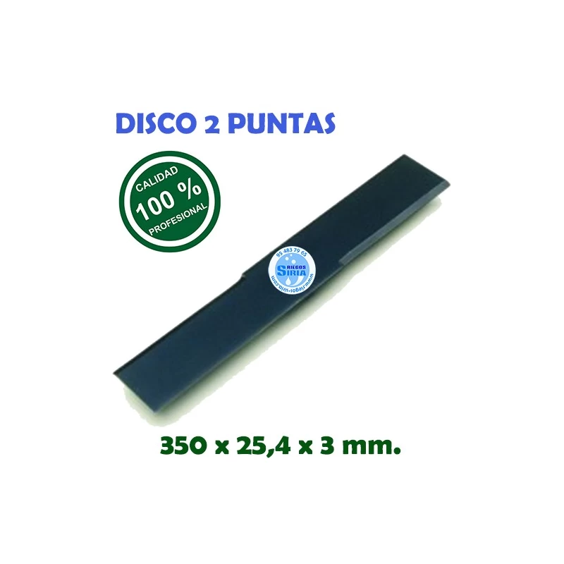 Disco Profesional 2 Puntas 350 x 25,4 x 3 mm. 130088