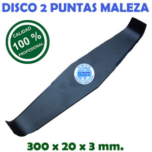 Disco Maleza 2 Puntas 300 x 20,0 x 3 mm 130085