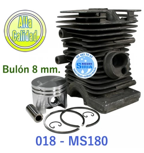 Cilindro Completo compatible 018 MS180 Bulón 8 021227