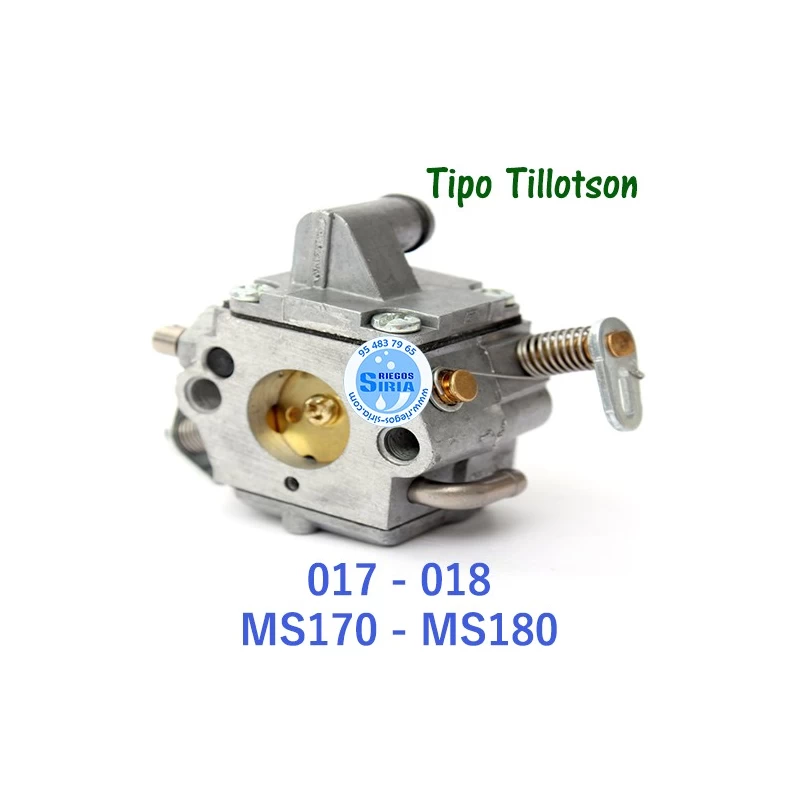 Carburador Tipo Tillotson compatible 017 018 MS170 MS180 020074