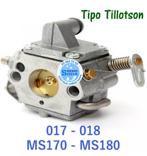 Carburador Tipo Tillotson compatible 017 018 MS170 MS180 020074