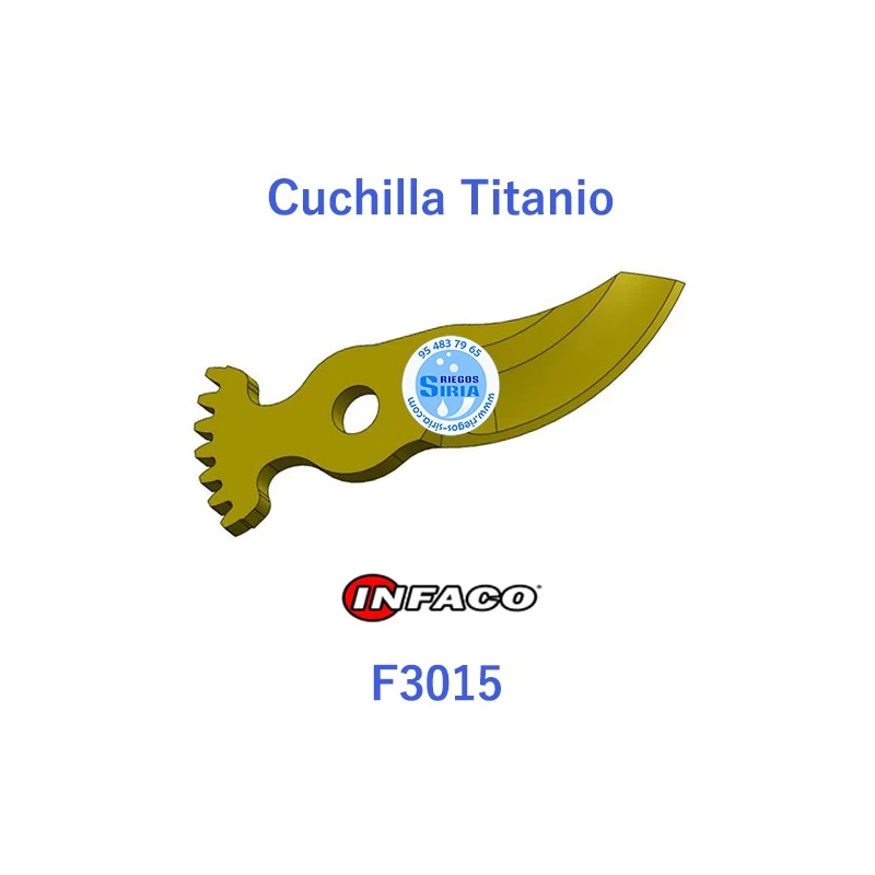 Cuchilla Titanio Original Infaco F3010 88707LT
