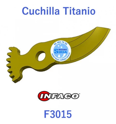 Cuchilla Titanio Original Infaco F3010 88707LT