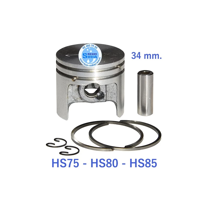 Pistón Completo compatible HS75 HS80 HS85 34 mm. 020286