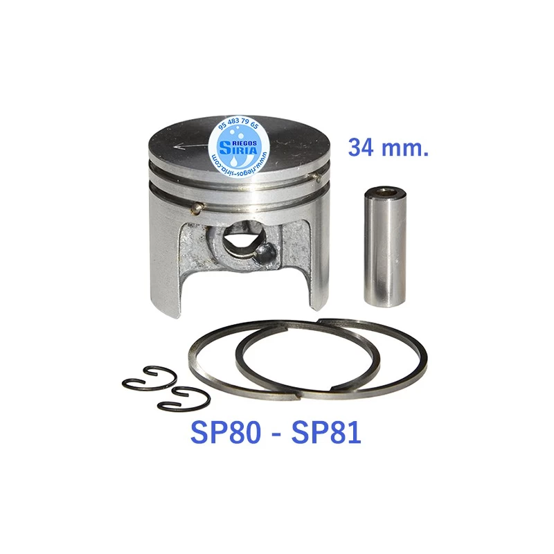 Pistón Completo compatible SP80 SP81 34 mm. 020286
