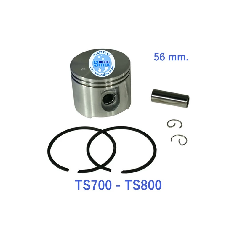 Pistón Completo compatible TS700 TS800 56 mm. 020293