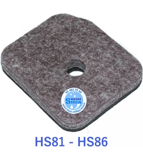 Filtro Aire compatible HS81T HS86T Esponja 020192