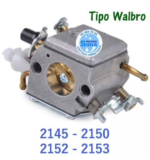 Carburador Tipo Walbro adaptable Jonsered 2145 2150 2152 2153 030446