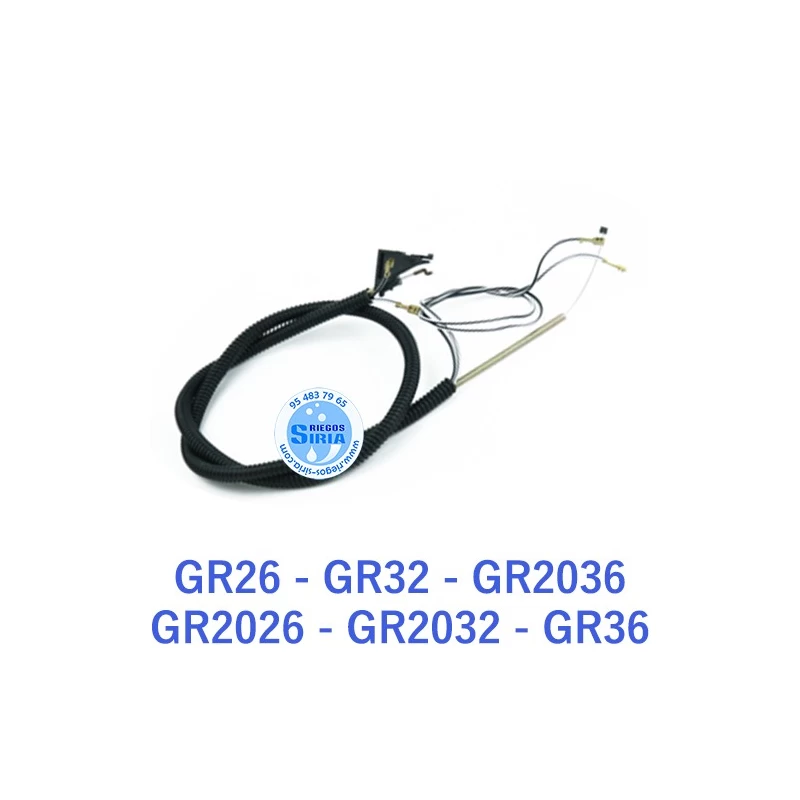 Cable Acelerador adaptable Jonsered GR26 GR32 GR36 GR2026 GR2032 GR2036 030352